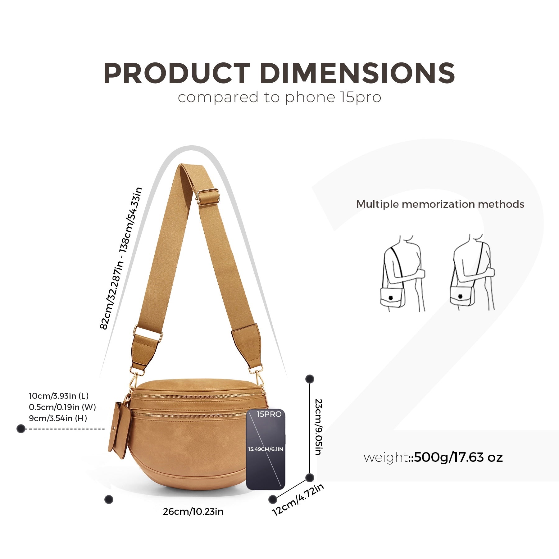 Louari Crossbody Bum Bag - Vegan Leather