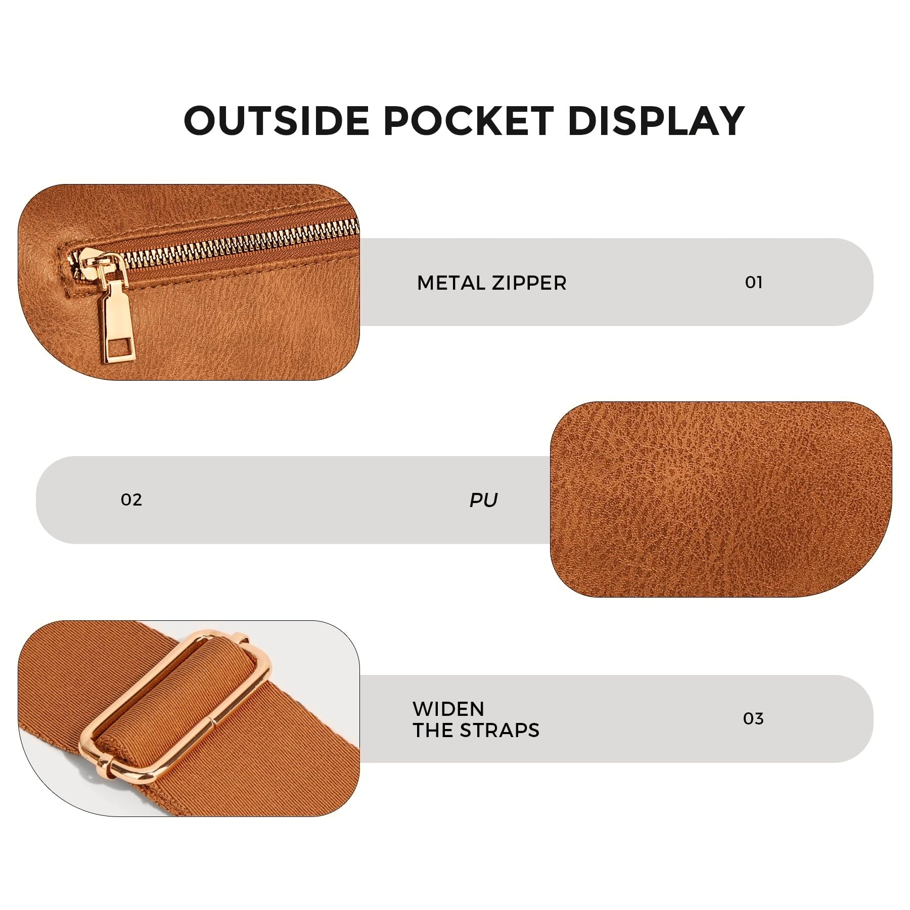 Louari Crossbody Bum Bag - Vegan Leather