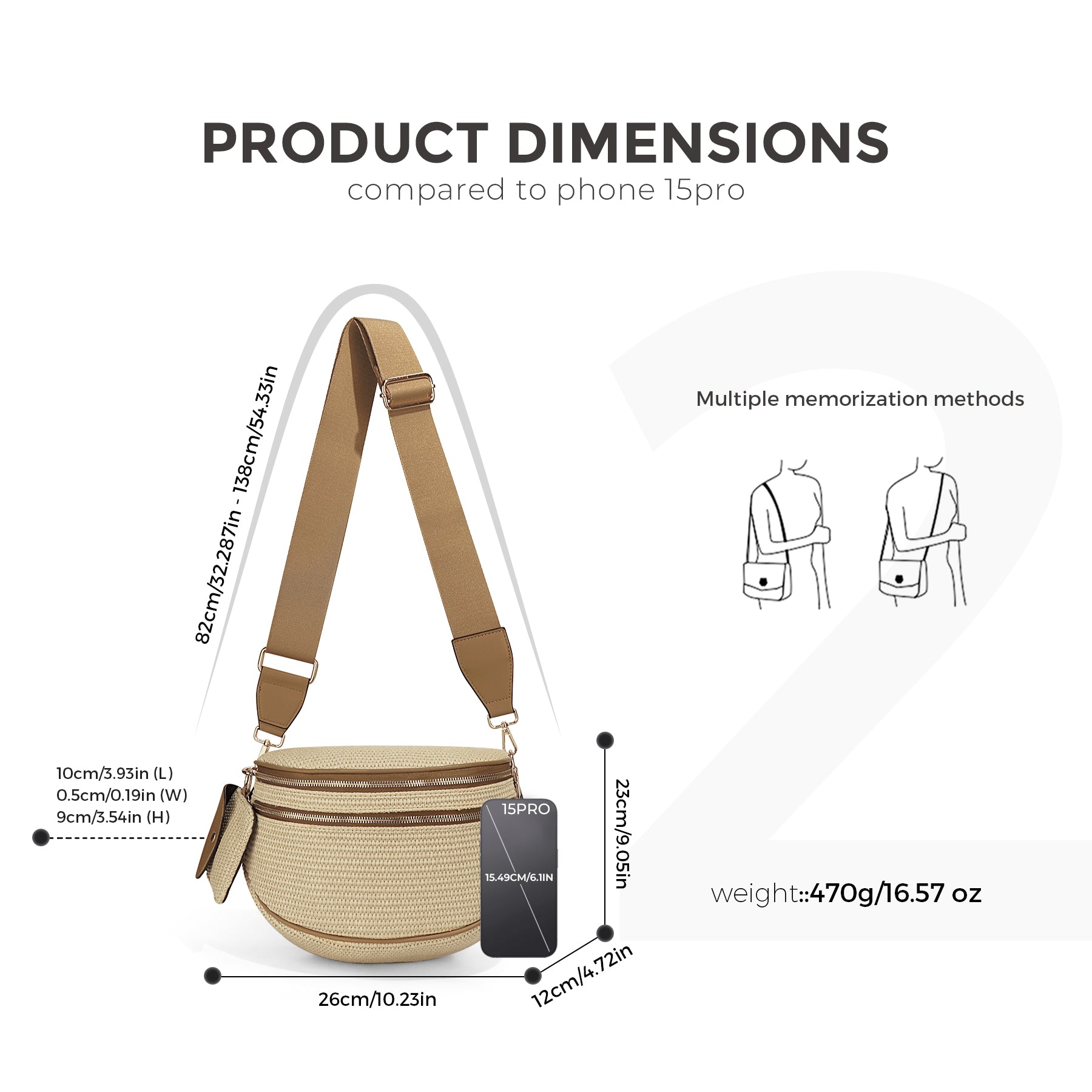 Louari Crossbody Bum Bag - Vegan Leather