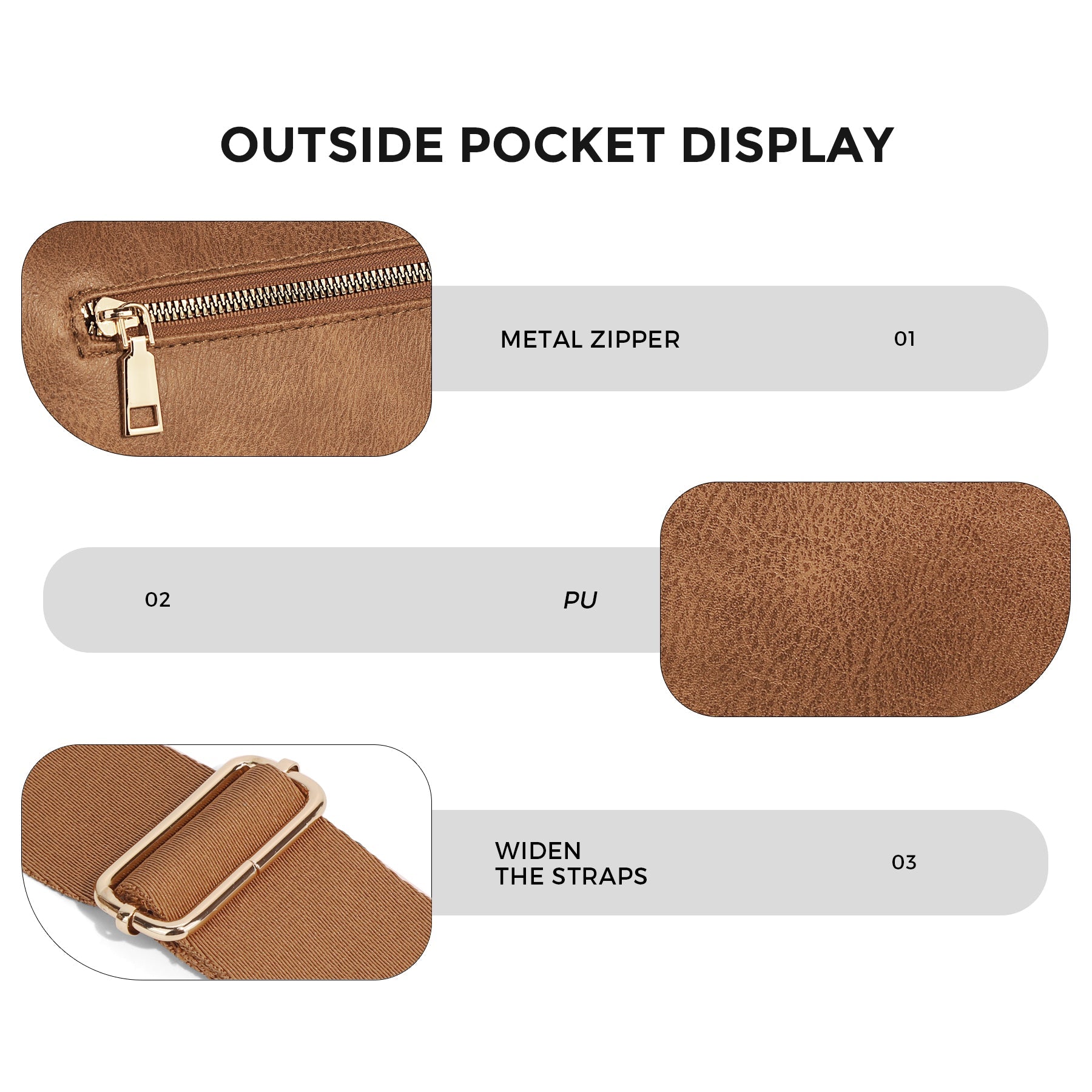 Louari Crossbody Bum Bag - Vegan Leather
