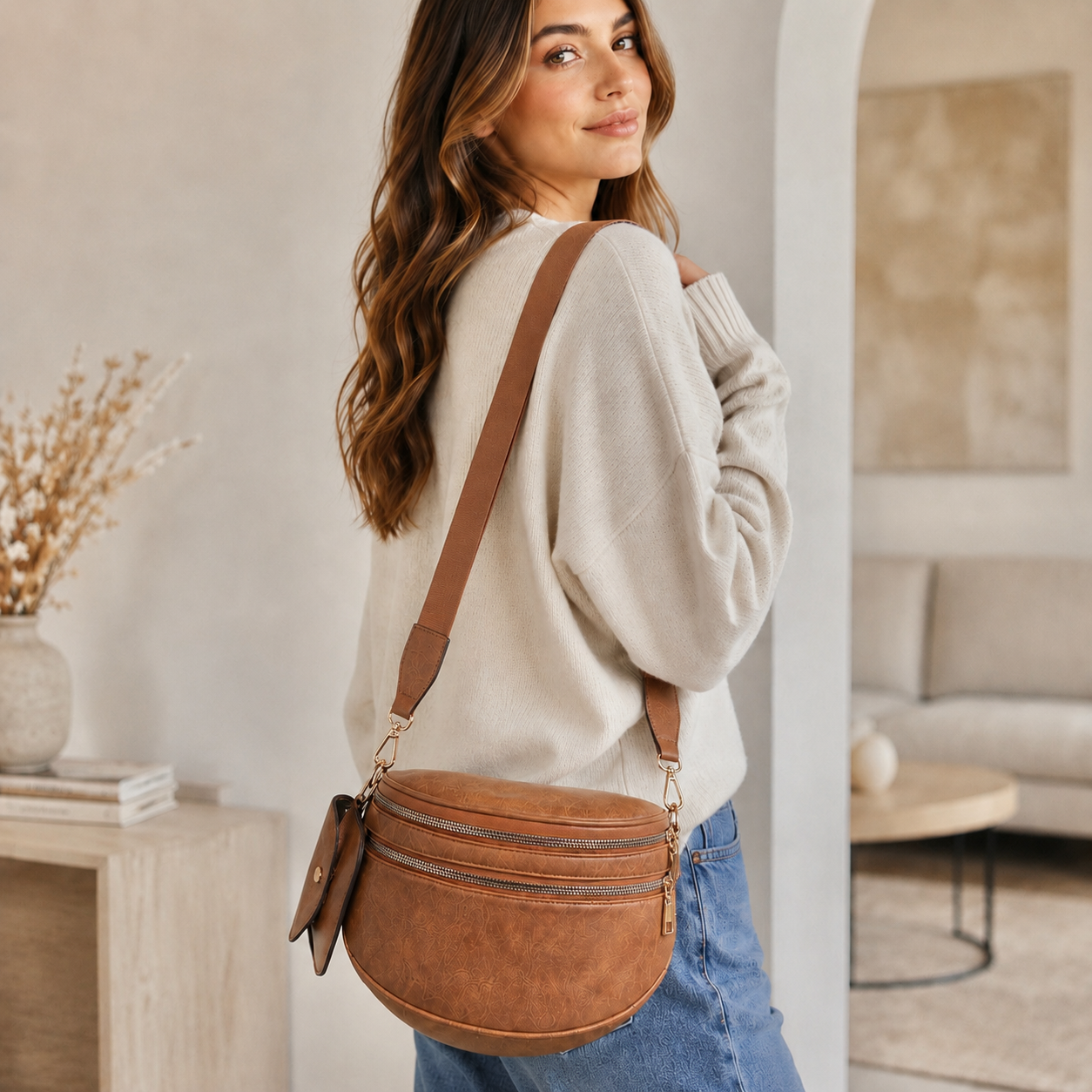 Louari Crossbody Bum Bag - Vegan Leather