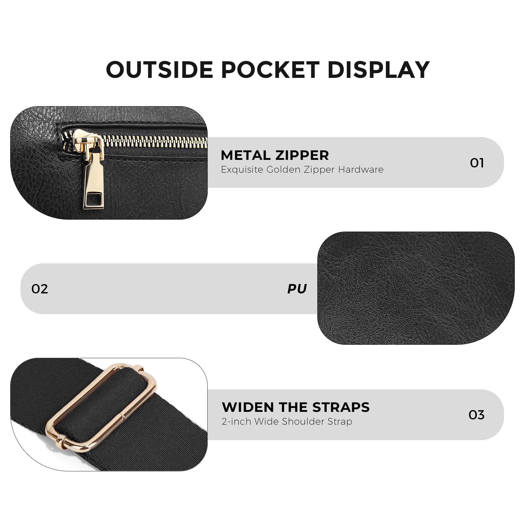 Louari Crossbody Bum Bag - Vegan Leather