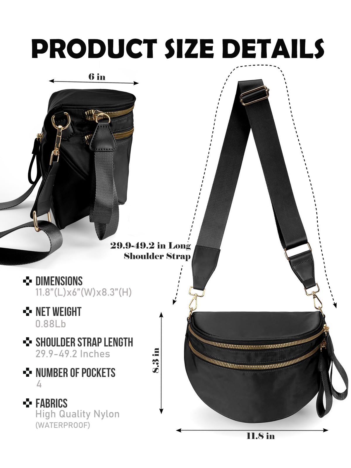 Louari Crossbody Bum Bag - Vegan Leather