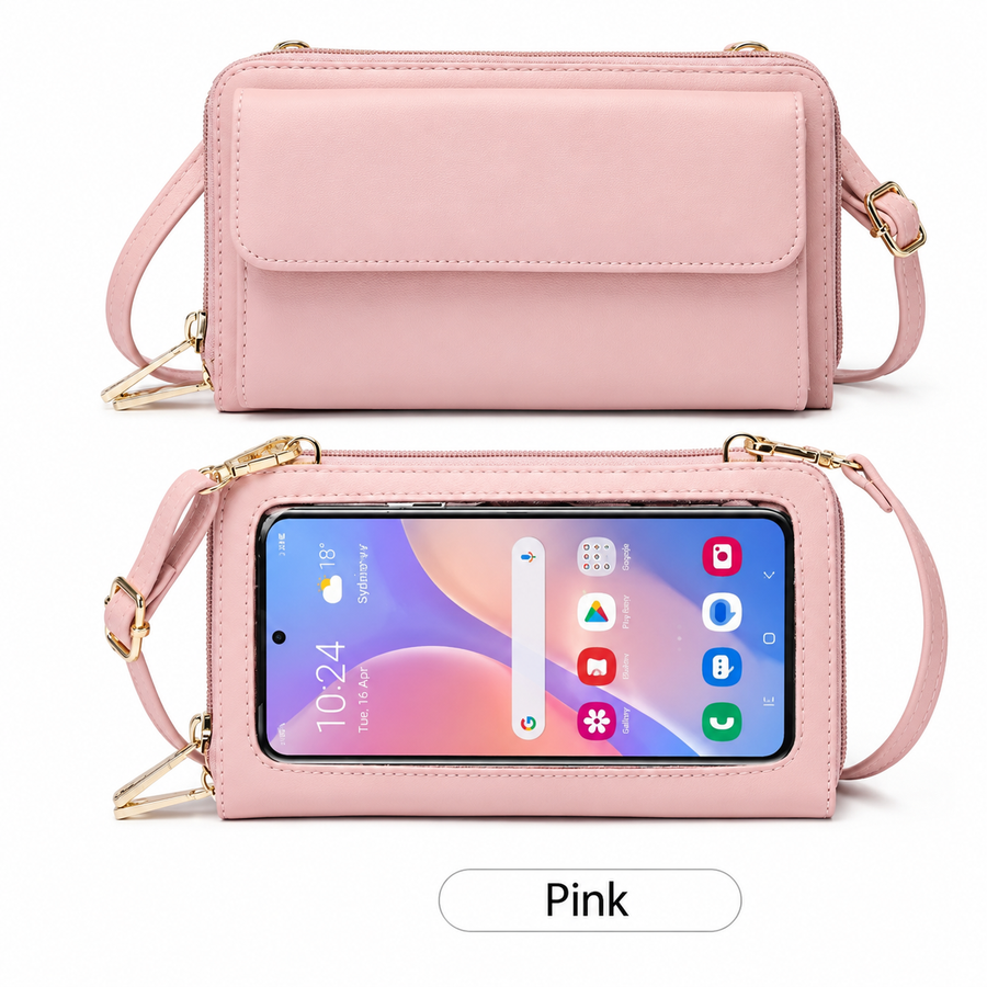 Touchscreen Shoulder Bag - Fits Samsung, Iphone & most other smartphones.
