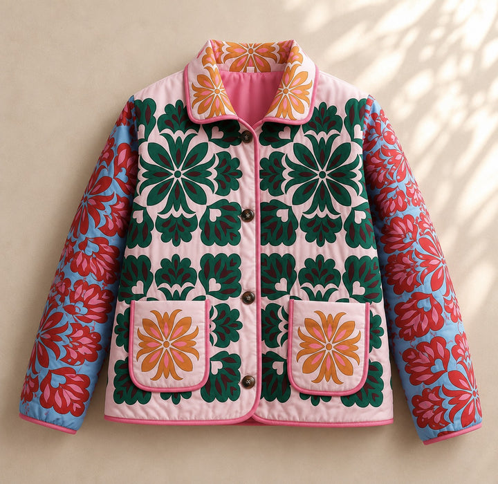 Heritage Bloom Cotton Puffer Jacket