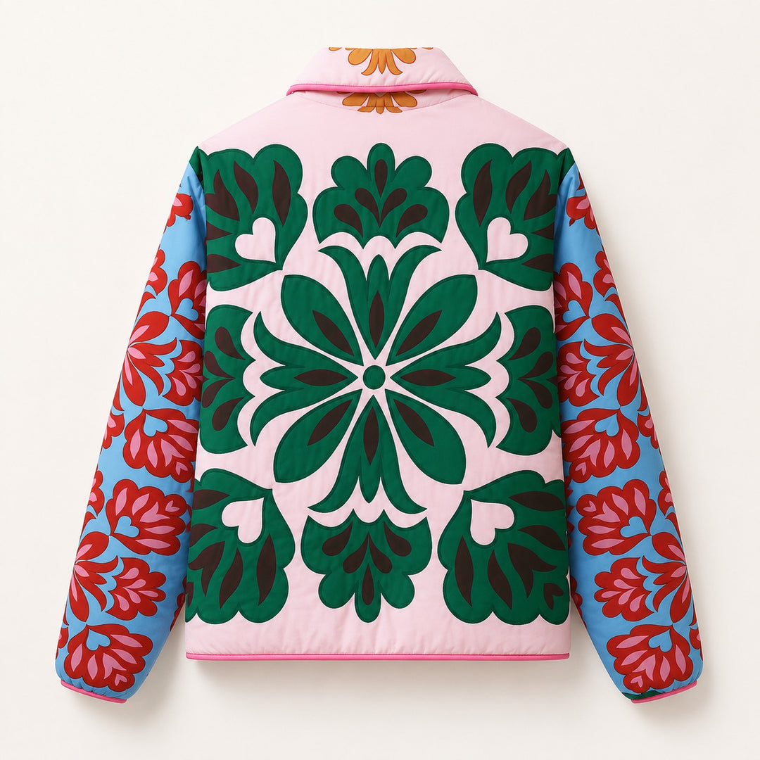 Heritage Bloom Cotton Puffer Jacket